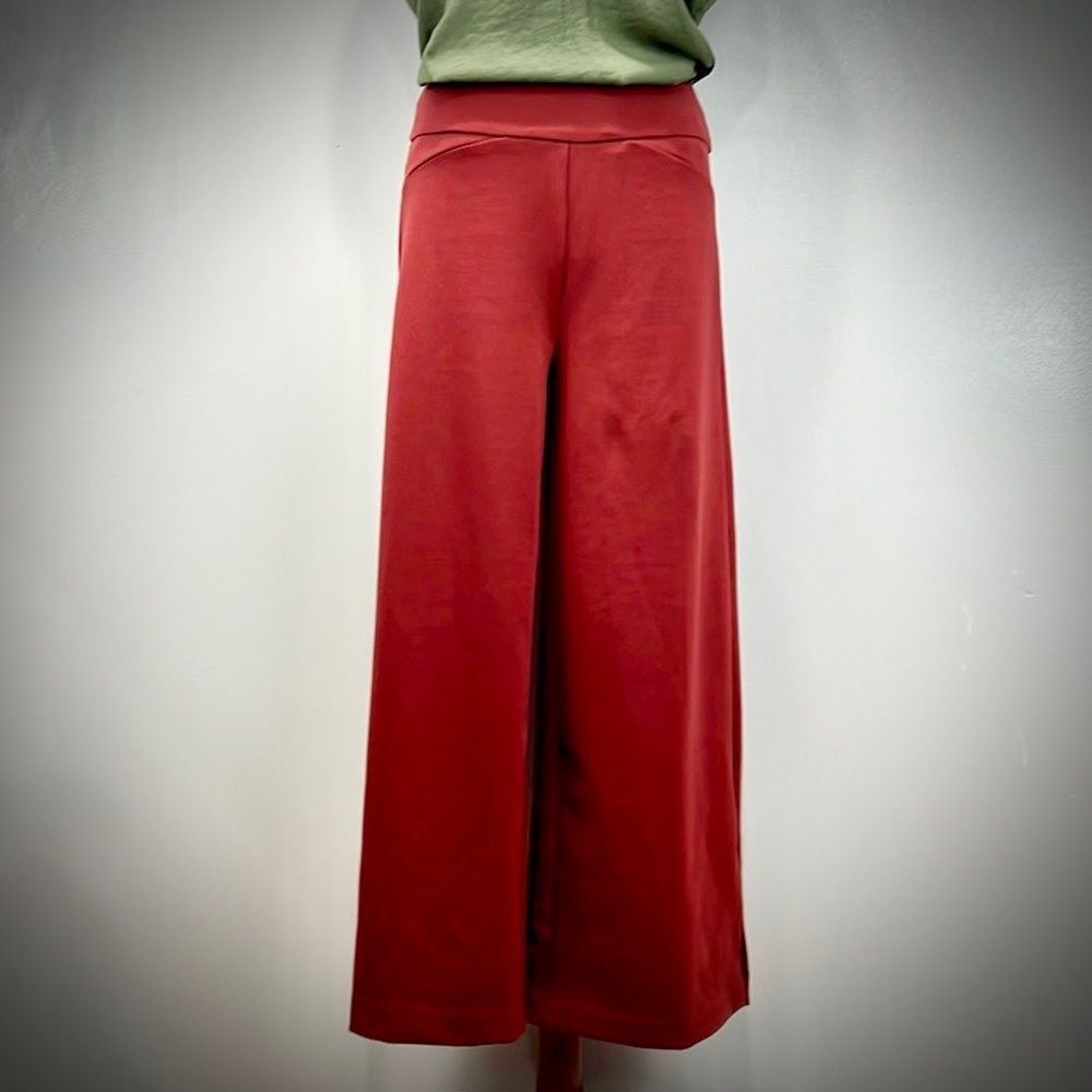 7th Avenue Red Wide Leg Pants